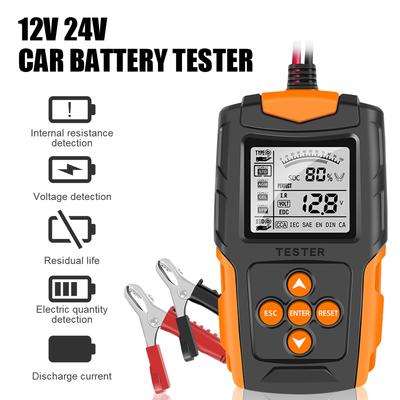 12V 24V Auto Diagnostic Tools Battery Analyzer Car Battery Tester Digital Cranking Charging Tool For Wet/GEL/Lead-acid Battery