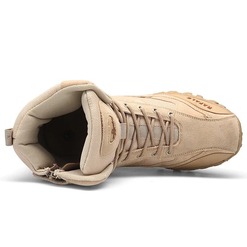 Fashion Winter Autumn Men Desert  Boots Quality Special Force Leather Ankle Boats Work Safty Shoes Leather Snow Boots Casual Sneakers