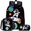 Cartoon Children'S Schoolbag Three-Piece Set, Primary School Bag, Water-Proof Polyester Messenger Bag, Pencil Bag.