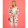 Autumn and Winter Women's Sweater Cardigan Valentine's Day Love Knit Cardigan Love Pocket V-Neck Mid-Length Knit Sweater Jacket