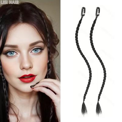 Synthetic Long Braiding Braid Clip In Hair Extensions Pony Tail Braids Hairpiece For Women Cosplay Wear