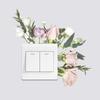 Kg189 Painted Green Plants Flowers Bedroom Living Room Entrance Hall Switch Stickers for Home Beautification