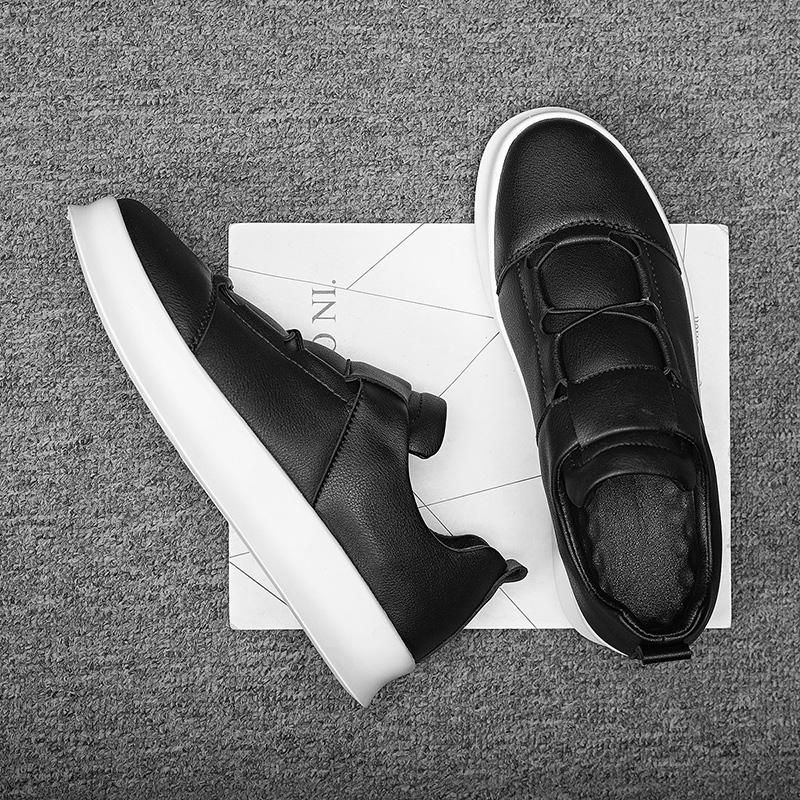 Youth Teenage Mens Sneakers Hot Sale Men Dress Slip On Shoes Party Leather Male Vulcanize Shoes Leisure Walk Male Loafers Casual