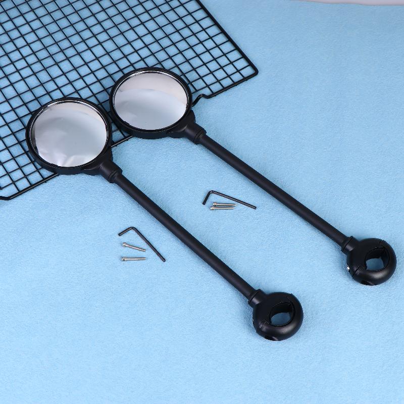1/2Pcs Rearview Handlebar Mirrors Rotatable For Mountain Road Bike Motorcycle Bendable Hose Adjustable Rearview Mirror