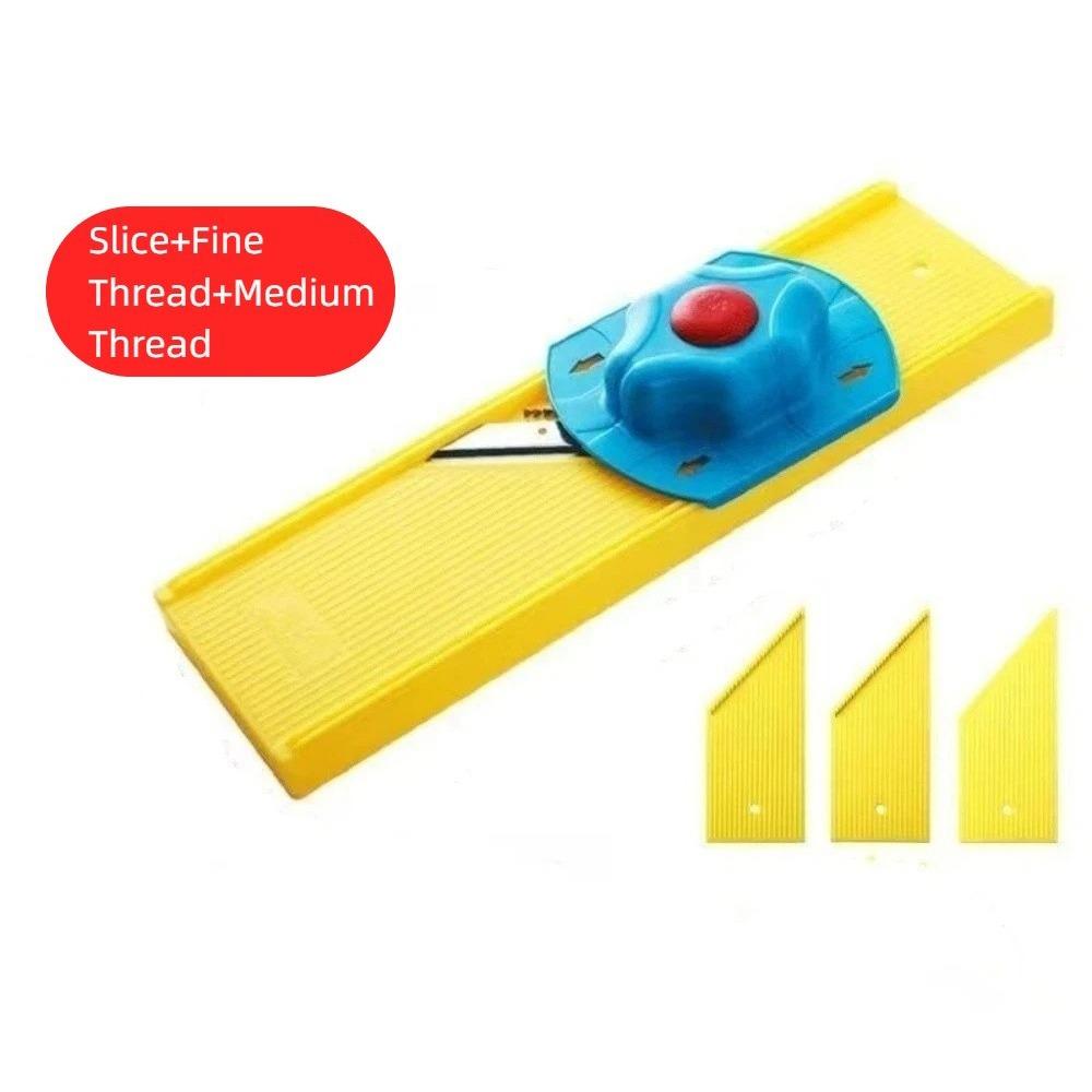 Manual Vegetable Cutter Plastic Speedy Slicing Potato Shredder Stainless Steel with Hand Protector Julienne Cutter
