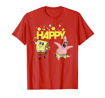 Spongebob Squarepants Happy Dancing Spongebob and Patrick T-Shirt