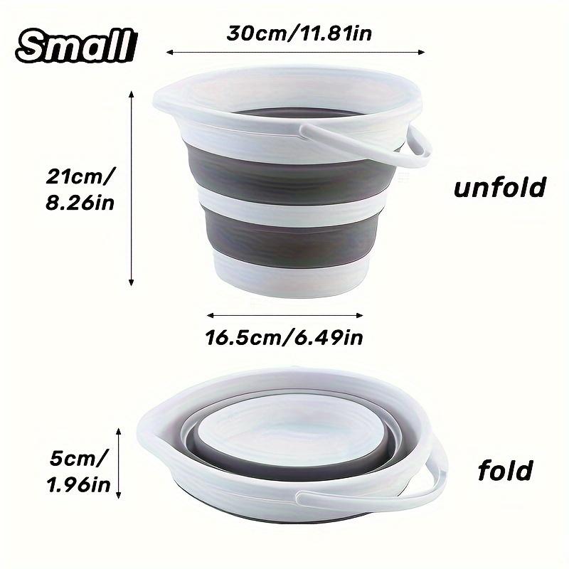 Collapsible Silicone Bucket for Outdoor Use, Travel, and Fishing - Durable, Portable, and Multi-Functional with Secure Lid