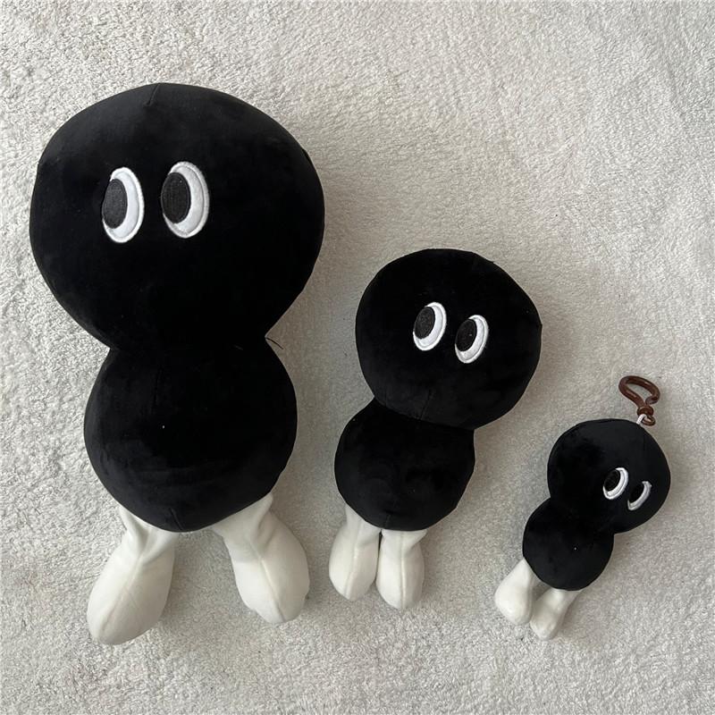 Gourd Funny Black Plush Toy Cartoon Pillow Doll Doll Gift With Pp Filling Cotton