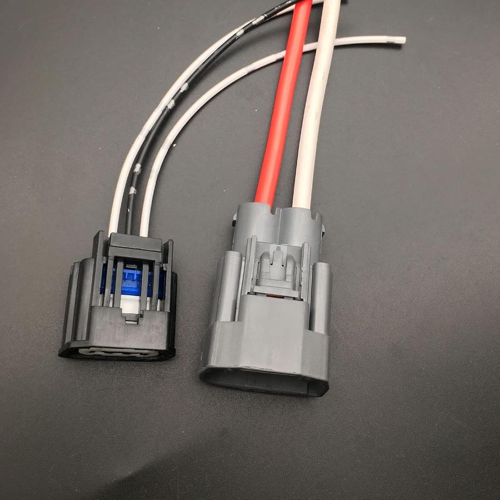 Set 2 Pigtail Compatible with Volvo Ford Electric Power Steering (EPS) Pump Wire Connector Plug kit - Type 1