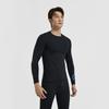 Li Ning Badminton Serie Einfarbiges Logo Sport Langarm Fitnessshirt Herren Oberteile Schwarz AUDR101-3