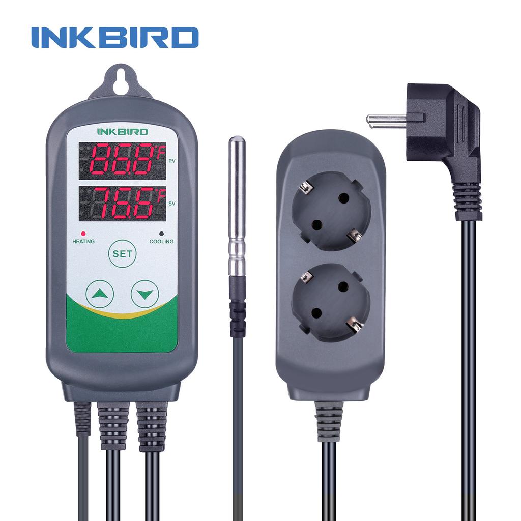 INKBIRD Heating Cooling Pre-wired Temperature Controller 3 Types EU Temperature Controller of ITC-306 , ITC-308 , ITC-310T-B