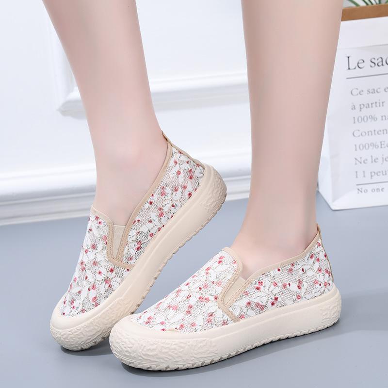 

Сяосянфэн рыбацкие туфли женские летние новые тканевые туфли женские сетчатые туфли полые дышащие повседневные туфли 40