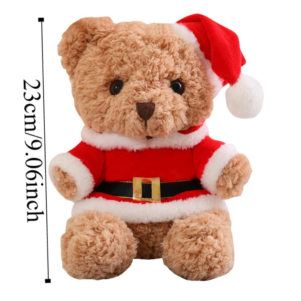 Dress Up Christmas Bear Plush Toy Soft Bear Stuffed Doll  Valentine's Birthday