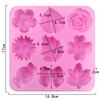 Rose Silicone Mold Flower Leaves Cake Decorating Tools Sunflower Bows Candy Ice Cube Tray Cupcake Topper Kitchen Accessories
