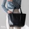 Gratante Big Tote Bag with Tassel, Women's Commuter Bag, Abb-g0003 (Black)