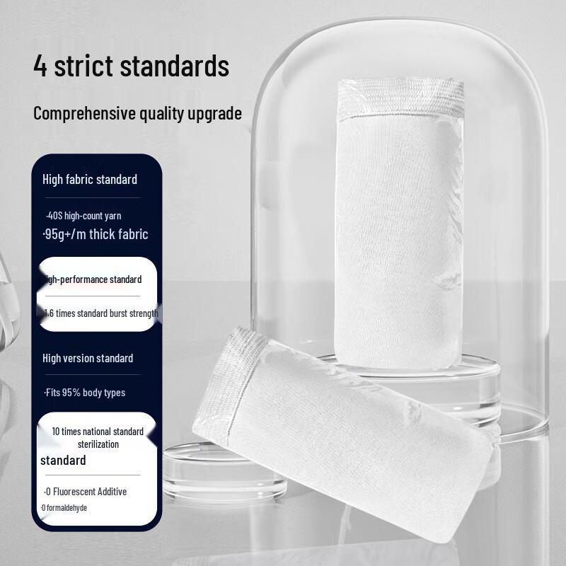 Freego Men's Disposable Sterilized Cotton Boxer Briefs (3-Pack)