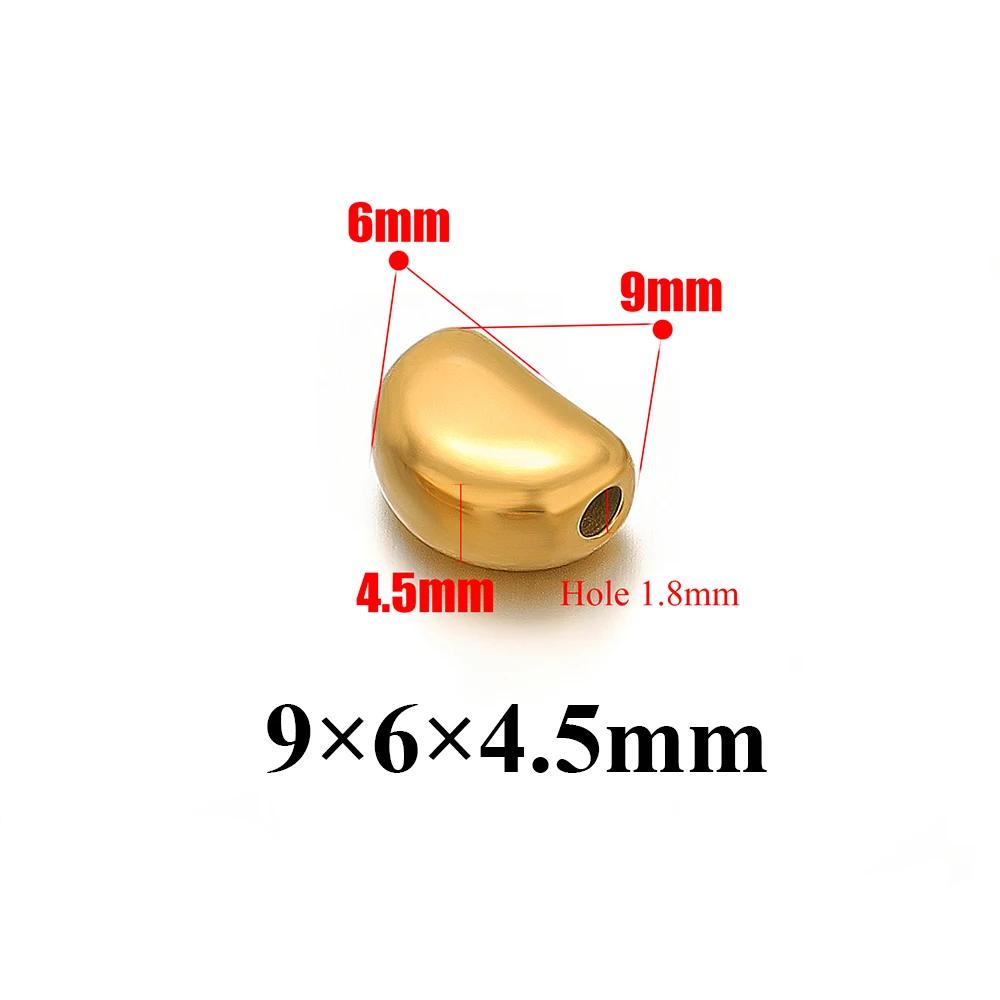 10Pcs Stainless Steel Gold Color Star Heart Spacer Beads for Bracelet Findings Necklace Earrings Making DIY Jewelry Accessories