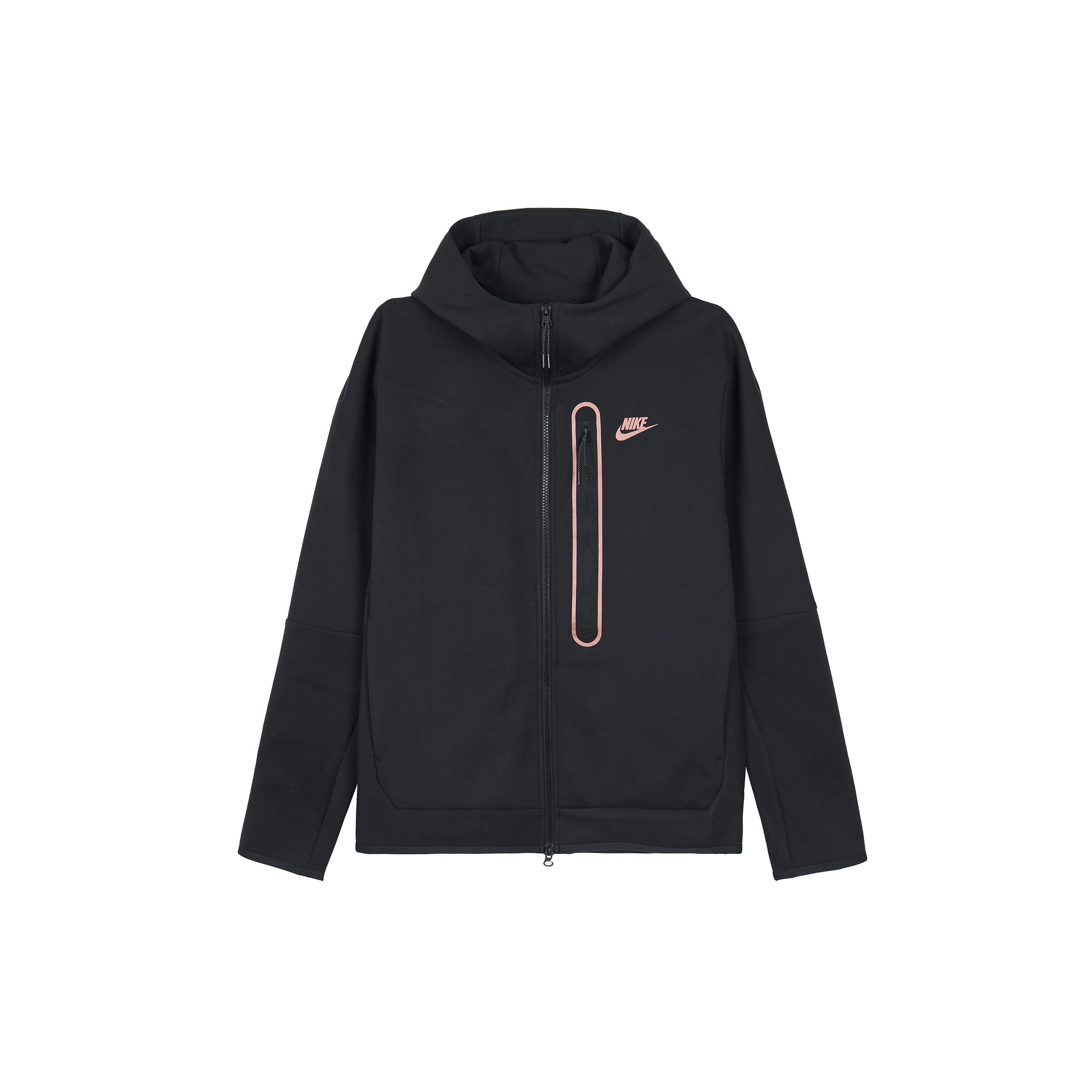 Men s Nike Full-Length Zipper Cardigan Reflective Sports Jacket Black DD4803-010 L