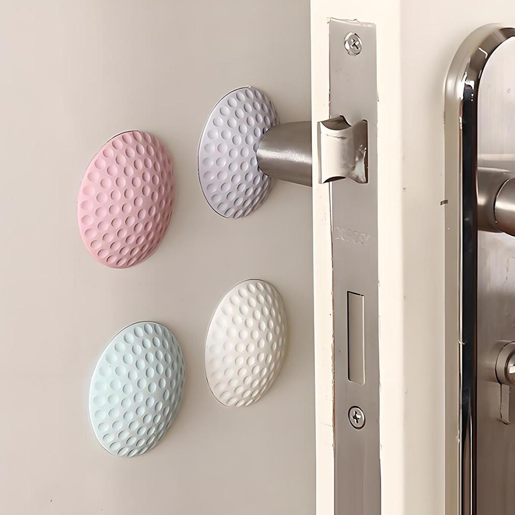 Rubber Shock Absorber. Door Handle Impact Damper. Wall Mounting with Double-sided Tape. 1 Piece