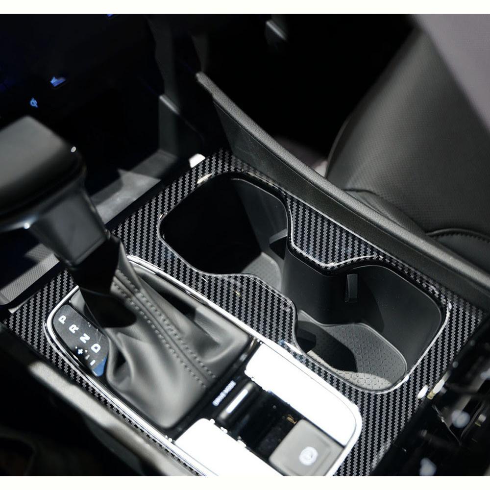 Carbon Fiber Color Gear Shift Panel Cover Fit for Hyundai Santa Cruz 2022 2023