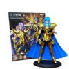 19CM Anime Saint Seiya Gold Saint Figure Aries Pisces Capricorn Aquarius Stand Animation Model Toys Gifts Collection Decoration