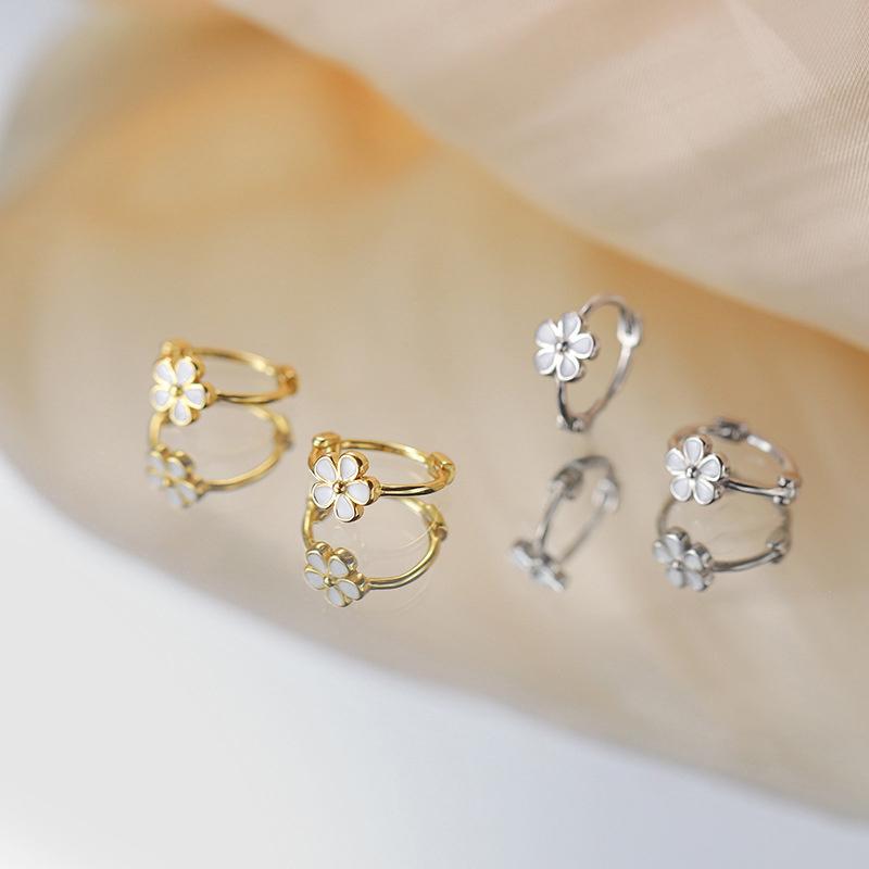 1 Paio di Eleganti Orecchini di Alta Qualità Leggera Lusso Fiore Fibbie Orecchio Orecchini Per Donne Ragazze Regalo Gioielli Senior