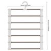 Foldable Pants Hanger Multi Layer Non Slip Clips Space Saving Closet Organizer for Trousers Storage Collapsible Hanging System