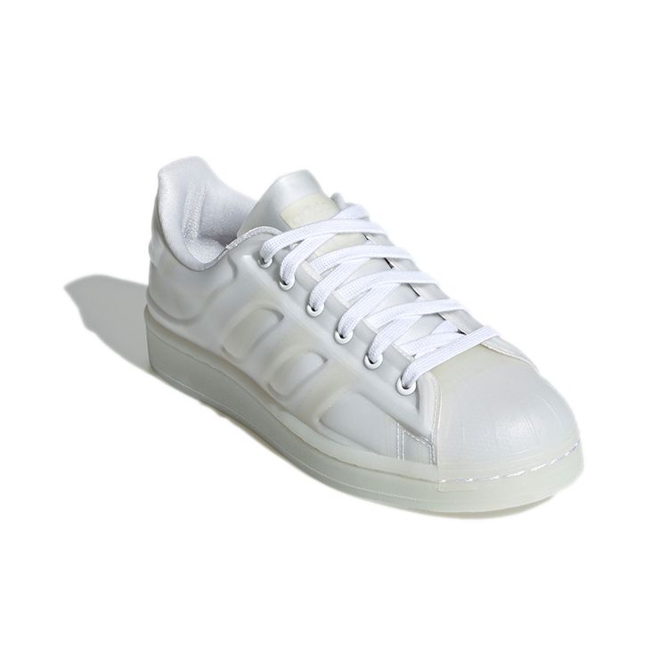 Adidas Originals Superstar Futureshell Comfortable Casual Low Top Kids Skate Shoes Kids Sneakers Bare-White H00834