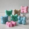 Butterfly Aroma Candle Plaster Ornament Mould Handmade Soap Soy Wax Candle Making Supplies DlY Bow Tie Silicone Mold
