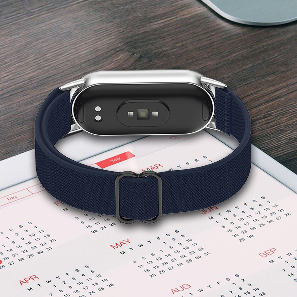 Hårband för Xiaomi Mi Band 9 8 Remtillbehör Elastisk Nylonögla Ersättning correa bracelet Miband9 Miband8 band