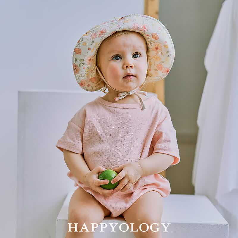 Happyology Infant Jacquard Short-Sleeve Bodysuit 18M