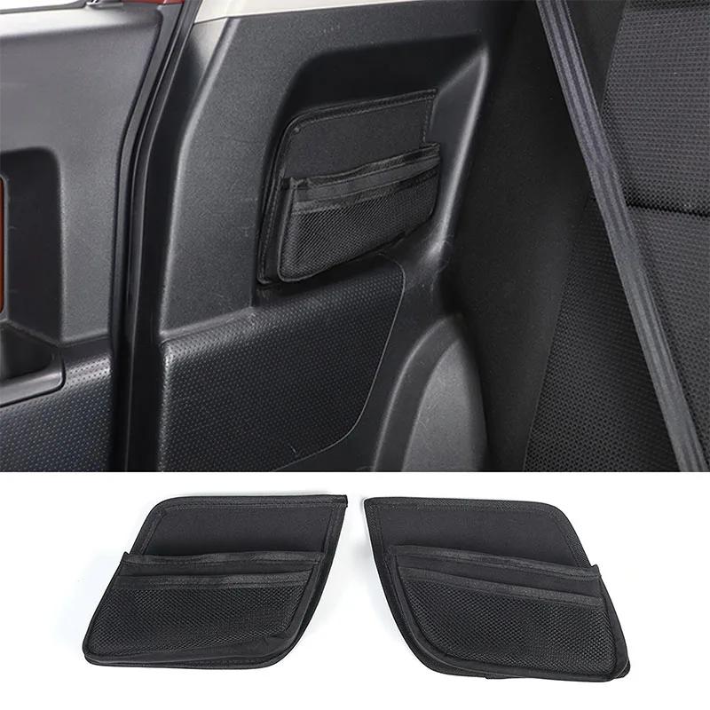 For Toyota FJ Cruiser 2007-2025 Car Trunk Side Storage Box Net Pocket Front Co-pilot Storage Bag Car Accessories