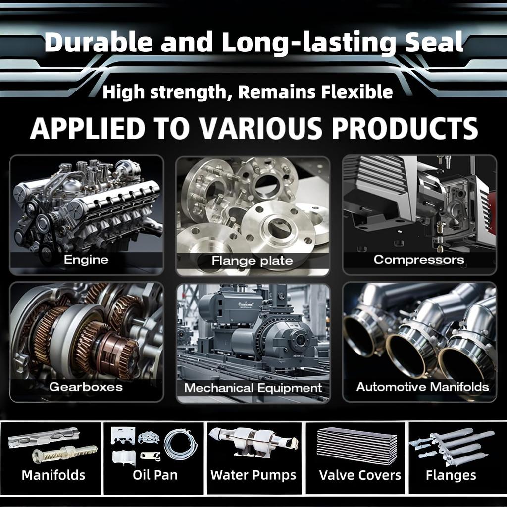 RTV Liquid Gasket, 3.5 Oz (100 G), Heat Resistant Silicone, Liquid Gasket, Heat and