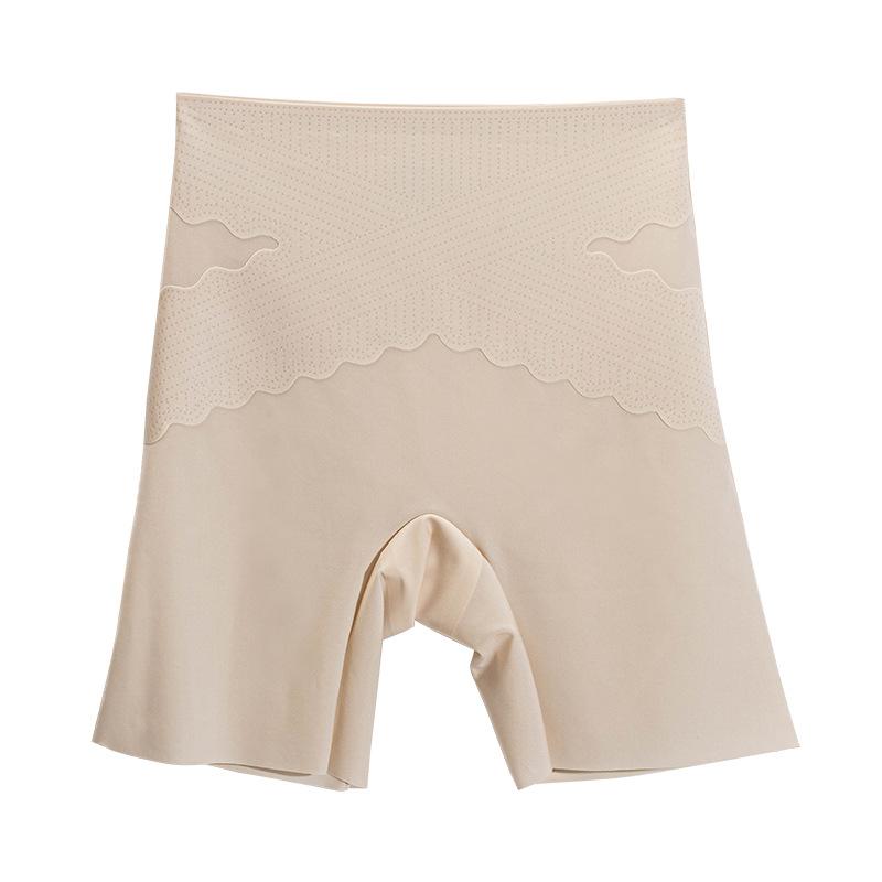 Women's Summer Ice Silk Non Trace Body Shaping Anti Skimming High Waist and Belly Flat Angle Leggings