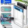 USB 3.1 External HDD Case 5Gbps 2.5'' Transparent Hard Disk Case Hard Drive Enclosure SATA HDD SSD Storage Case for Laptop PC