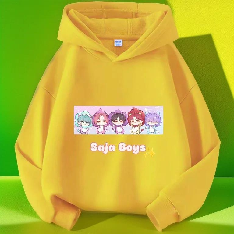 

Kpop Demon Hunters Hoodies Girls Boys Long Sleeve Casual Fashionable Cute Colorful Printed Patterns Comfortable Soft Kids Hoodie 160