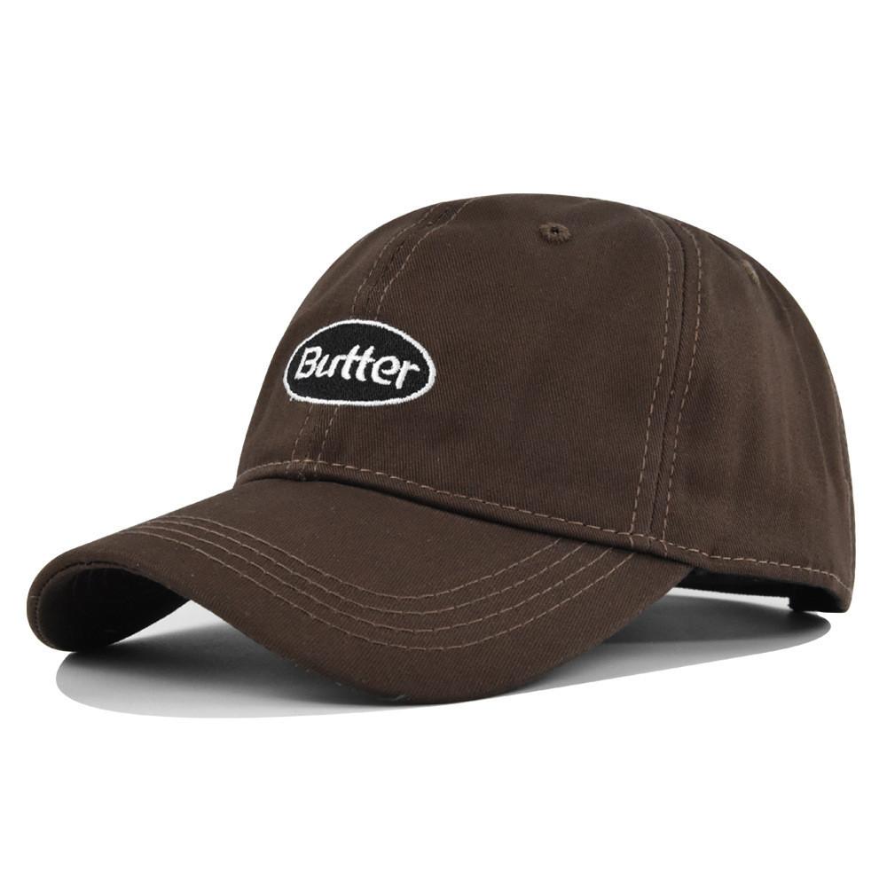 Cap Butter Baseball Letter Embroidered Duckbill Cap Sunshade Hat Cotton Material