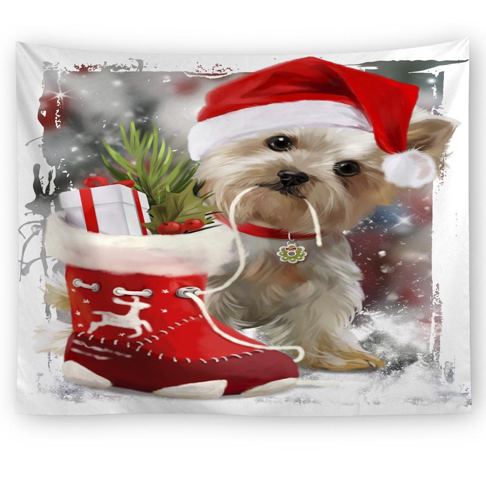 Grenzüberschreitende neue originelle Weihnachts-Tierheim-Tapisserie, Wandbehänge, Strandtücher und Teppiche