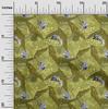 oneOone Cotton Flex Light Green Fabric Tropical Sewing Material Print Fabric By The Yard 40 Inch