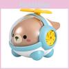 Childrens Plastic Panda Bear Airplane Toy With Horn Sound For Lung Exercise And Development