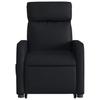 Recliner with Rising Aid Black Artificial Leather