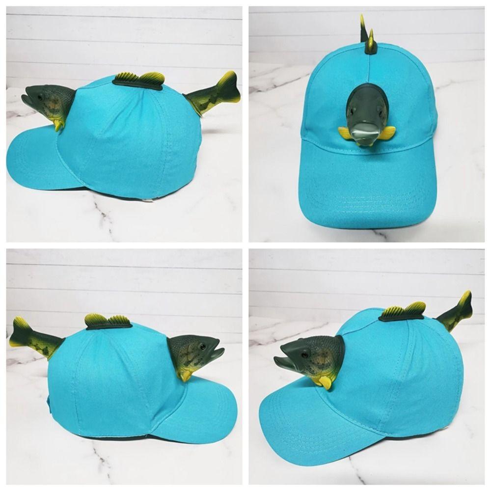 Eltern-Kind-Fischerhut Verstellbarer Party-Fischhut Kreativer Fisch-Baseballhut Outdoor-Sport