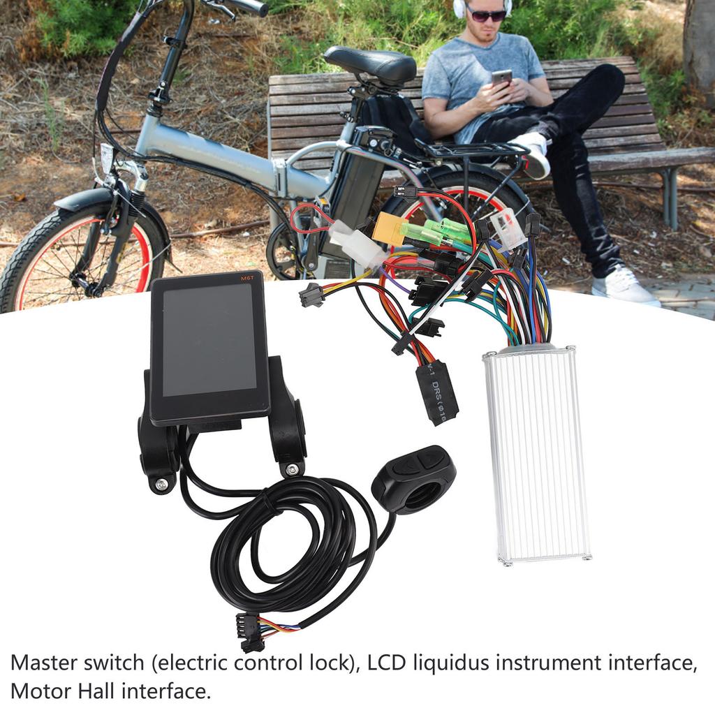 Electric Scooter Brushless Motor Controller Kit LCD Display Good Heat Dissipation Bike Controller Panel Kit 500W 48V 60V