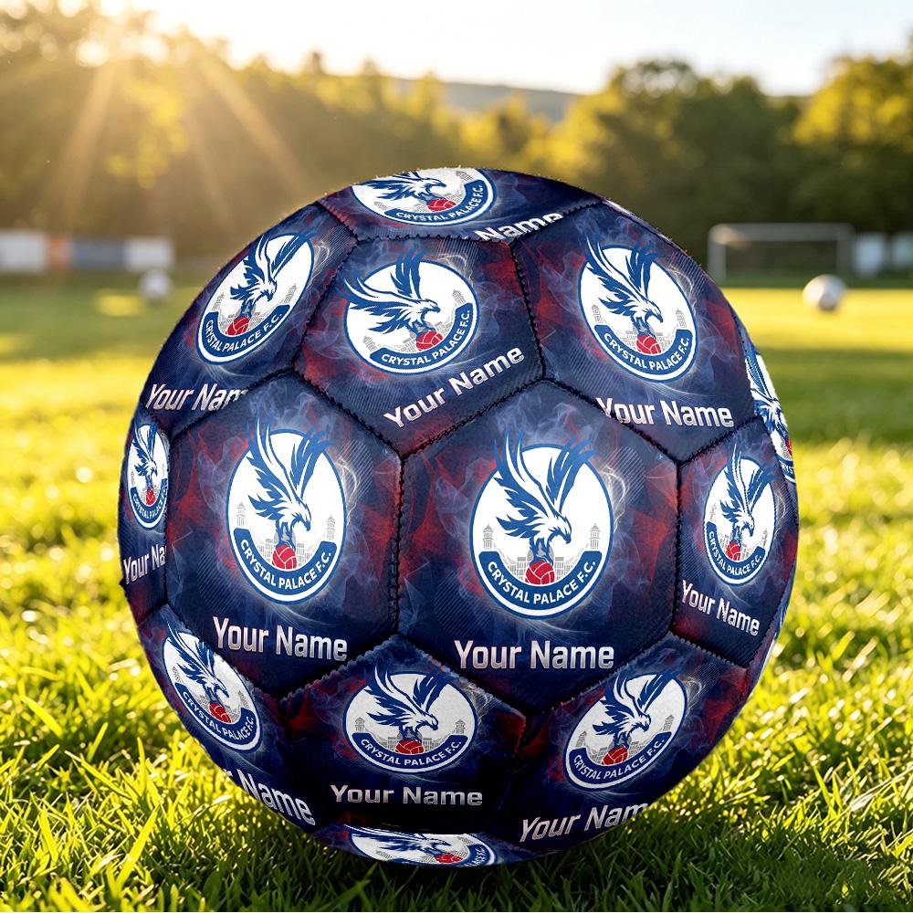 Personalized Size 5 Football Crystal Palace Pattern Outdoor Game Sports Ball Gift