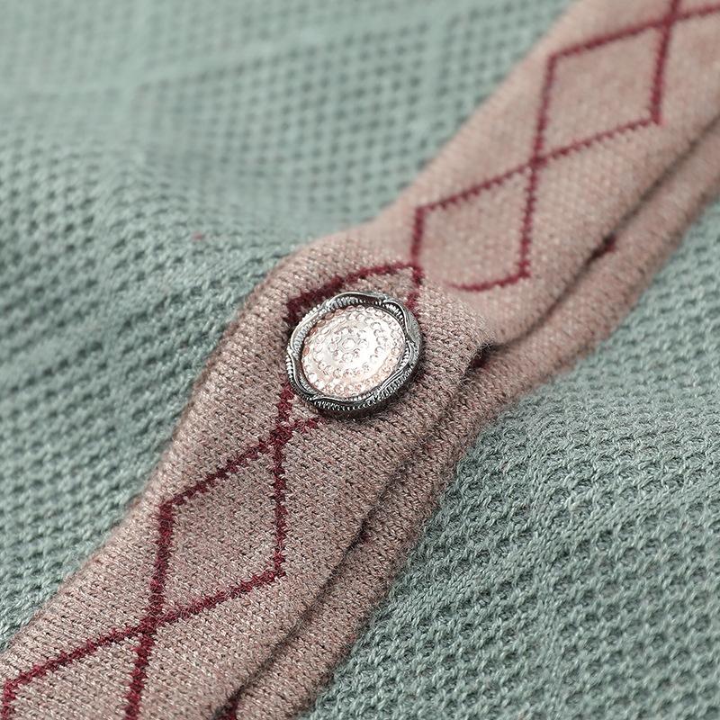 Sweater jacket fleece thickened clothes warm winter large size knitted cardigan