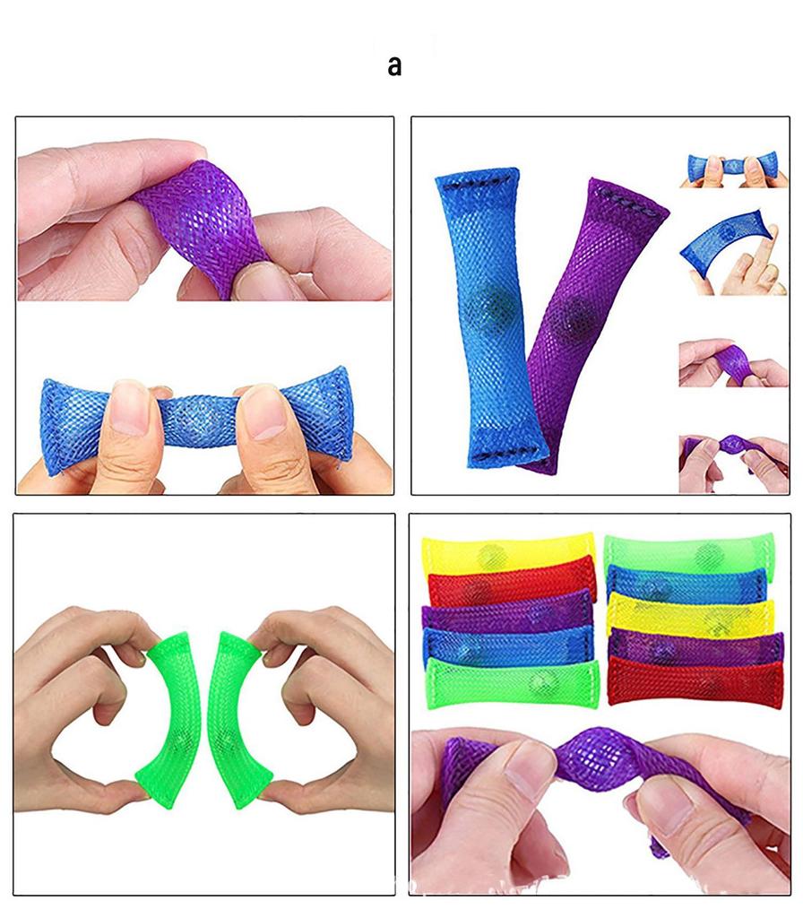 Cross-border Woven Mesh Tube Bead Stress Relief Toy
