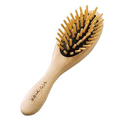 Tokuyasu Buchsbaum-Kissenbürste mit Kamelienöl-Finish, Klein