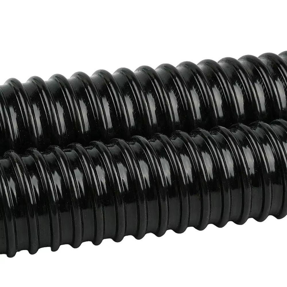 1Pcs I.D 20/25/32/40mm Corrugated Hose Inlet Outlet Hose Rubber Head Aquarium Corrugated Pipe with Clamps Soft Fish Tank Tube