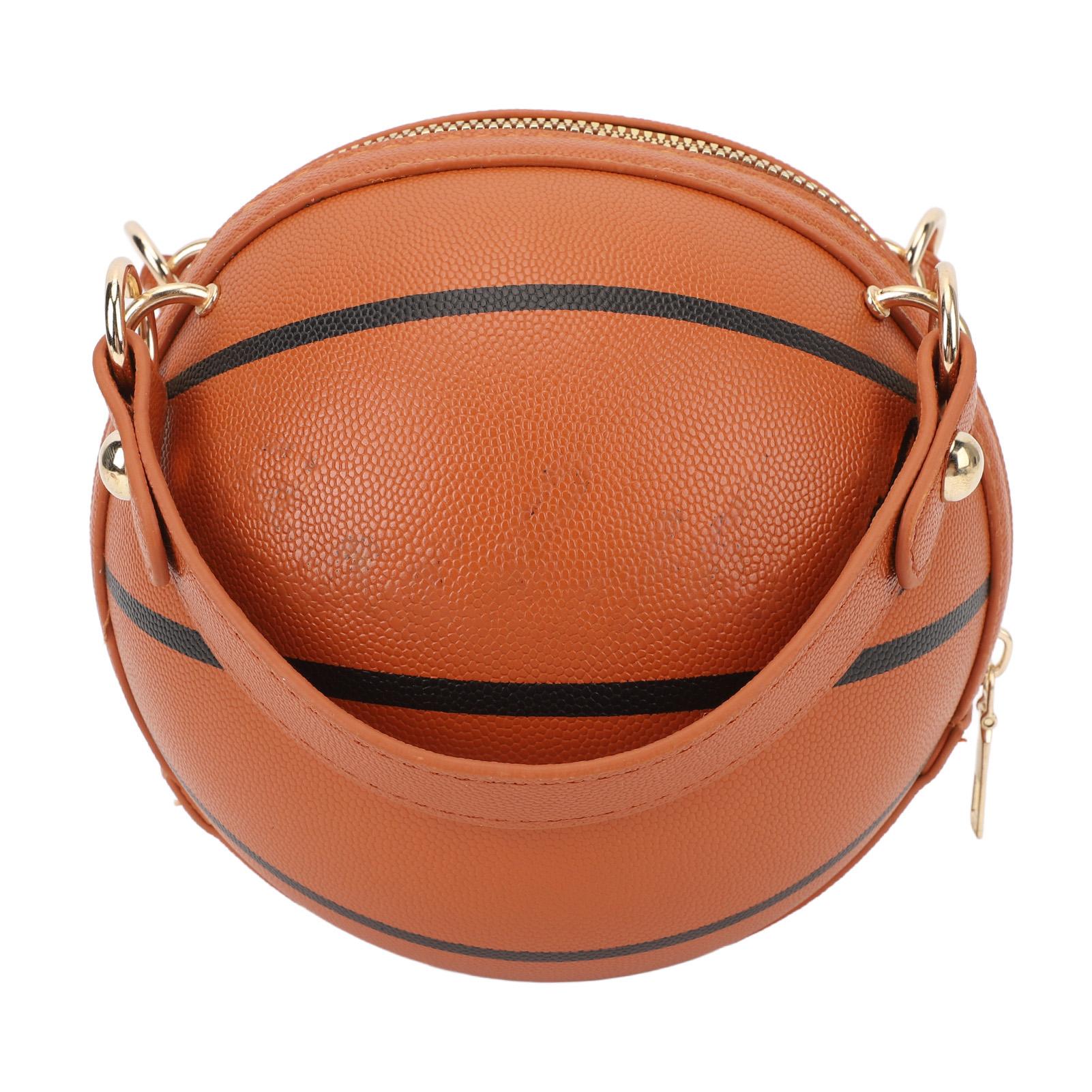 

Women s Basketball Bag Basketball Shaped Handbag Messenger Shoulder Bag One Shoulder Handbag for School Shopping Travel