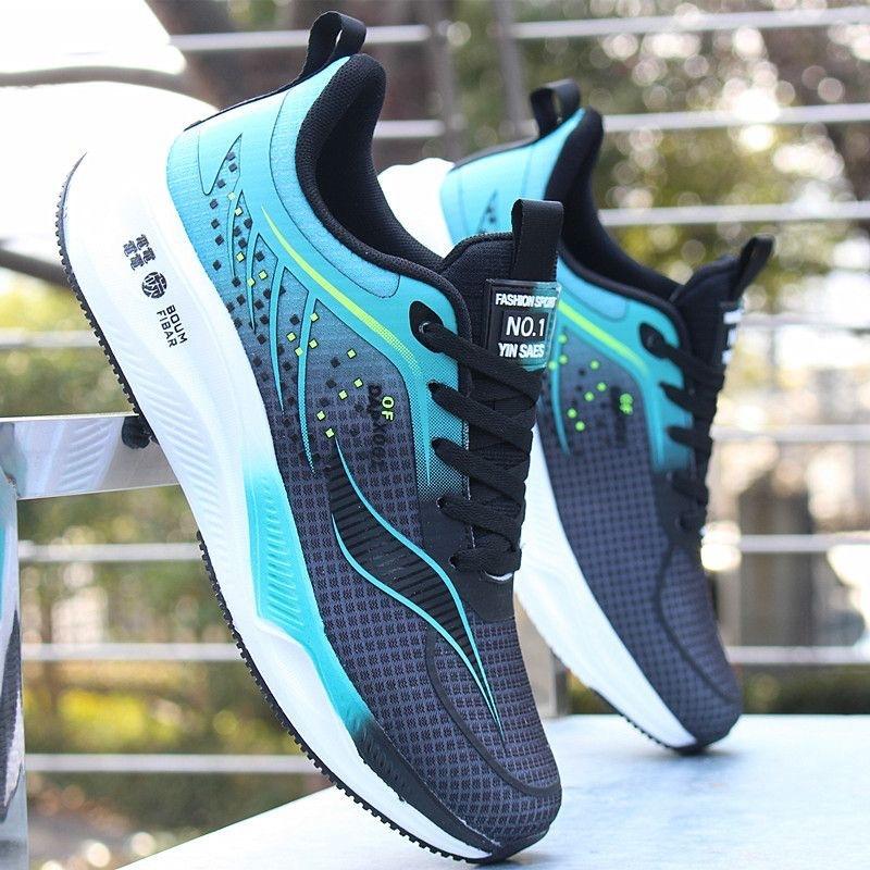 New men's shoes soft-soled running shoes sports shoes mesh lightweight breathable men's shoes elastic trend versatile travel men's shoes